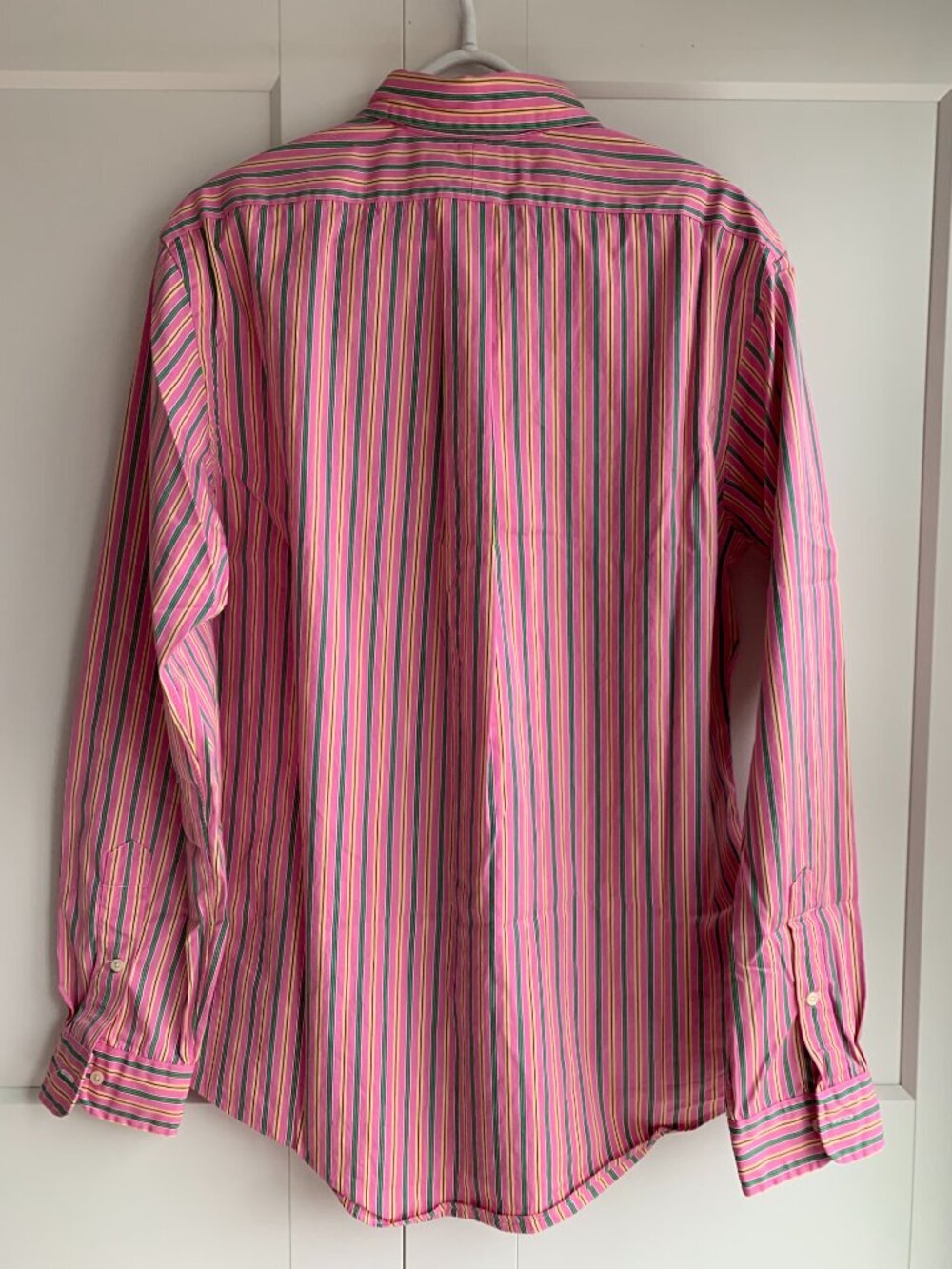 Ralph Lauren Stripe Button Down Shirt Men's size L Custom Fit Vintage - Picture 5 of 11